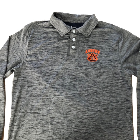 Chiliwear Auburn Tigers Embroidered Logo Polo Long Sleeve SZ L - Picture 11 of 13